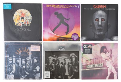 Lot 315 - QUEEN AND RELATED LP, 12" PACK INCLUDING SEALED ORIGINAL THE CROSS LP