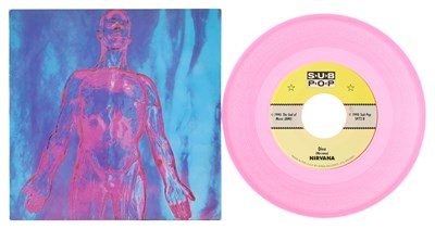 Lot 330 - NIRVANA - SILVER 7" (SP73 - PINK TRANSLUCENT)