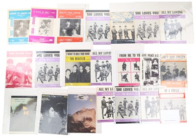 Lot 186 - THE BEATLES SHEET MUSIC COLLECTION.