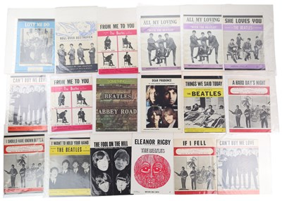 Lot 187 - THE BEATLES - LARGE COLLECTION OF SHEET MUSIC AND SONGBOOKS.