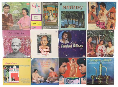 Lot 245 - INDIAN FILM HITS, GHAZALS, SITAR, GOLDEN VOICE LPS W/ RARITIES