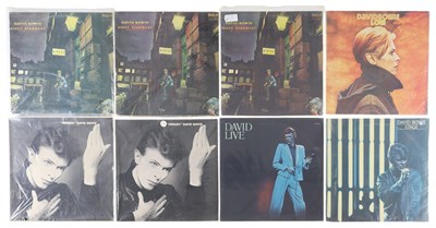 Lot 325 - DAVID BOWIE LP PACK INCLUDING TITANIC MUSIC CREDIT ZIGGY STARDUST