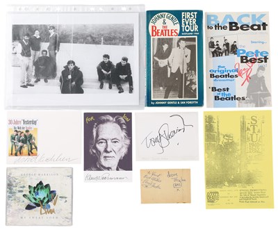 Lot 306 - THE BEATLES - RELATED SIGNATURES INC ASTRID KIRCHHERR.