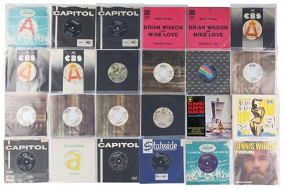 Lot 375 - THE BEACH BOYS SOLO AND RELATED 7" COLLECTION INCLUDING DEMOS, OVERSEAS PRESSINGS