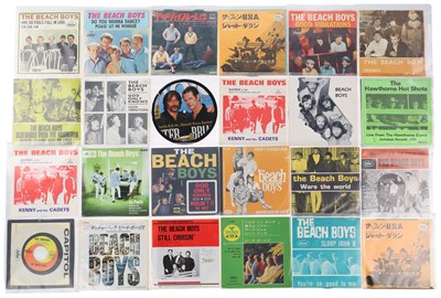 Lot 378 - THE BEACH BOYS 7" COLLECTION INCLUDING OVERSEAS, PRIVATE PRESSINGS