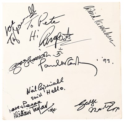 Lot 332 - THE BEATLES - WHITE ALBUM SIGNED BY PAUL MCCARTNEY, GEORGE HARRISON, RINGO STARR AND OTHERS.