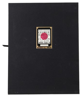 Lot 240 - GEORGE HARRISON & ERIC CLAPTON LIVE IN JAPAN GENESIS BOOK.