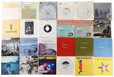 Lot 434 - ECHO AND THE BUNNYMEN AND POST PUNK, ALT 7" PACK INCLUDING 80'S TO 2000'S PRESSINGS