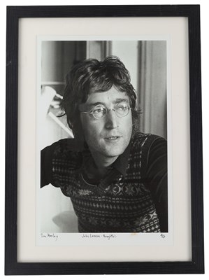 Lot 285 - THE BEATLES - TOM HANLEY SIGNED AND LIMITED EDITION PHOTOGRAPH.