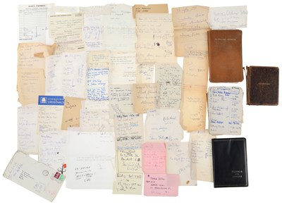 Lot 318 - DAVID WIGG COLLECTION - DAVID WIGG'S ADDRESS BOOKS - WHOS WHO OF CELEB CONTACTS FROM TV AND FILM - 1960S.