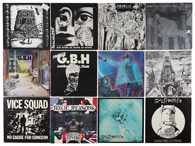 Lot 423 - PUNK, HARDCORE LP PACK INCLUDING SORE THROAT, DISCHARGE