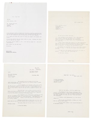 Lot 320 - DAVID WIGG COLLECTION - FILE COPIES OF LETTERS FROM DW TO THE BEATLES.
