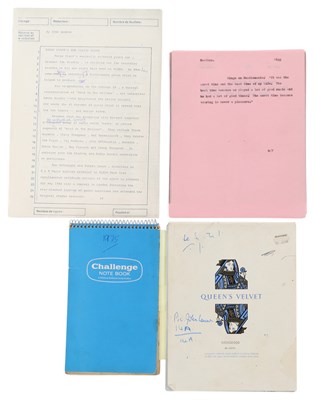 Lot 321 - DAVID WIGG COLLECTION - RINGO STARR INTERVIEW NOTES.