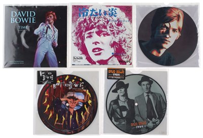 Lot 422 - DAVID BOWIE OVERSEAS 7" PACK INCLUDING PICTURE DISCS