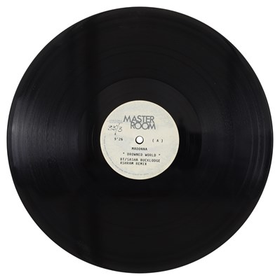 Lot 189 - MADONNA - DROWNED WORLD / SKY FITS HEAVEN (REMIXES) 12" MASTER ROOM ACETATE