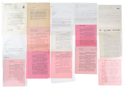Lot 325 - DAVID WIGG COLLECTION - PAPERWORK RELATING TO BEATLES INTERVIEWS.