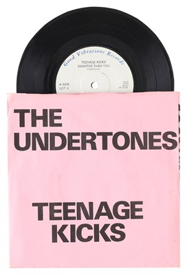 Lot 473 - THE UNDERTONES TEENAGE KICKS RARE UK SOLID CENTRE 7"