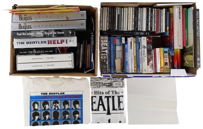 Lot 189 - THE BEATLES - BOOK, CD AND DVD COLLECTION.