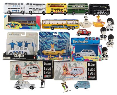 Lot 196 - THE BEATLES - CORGI AND OTHER COLLECTABLES.