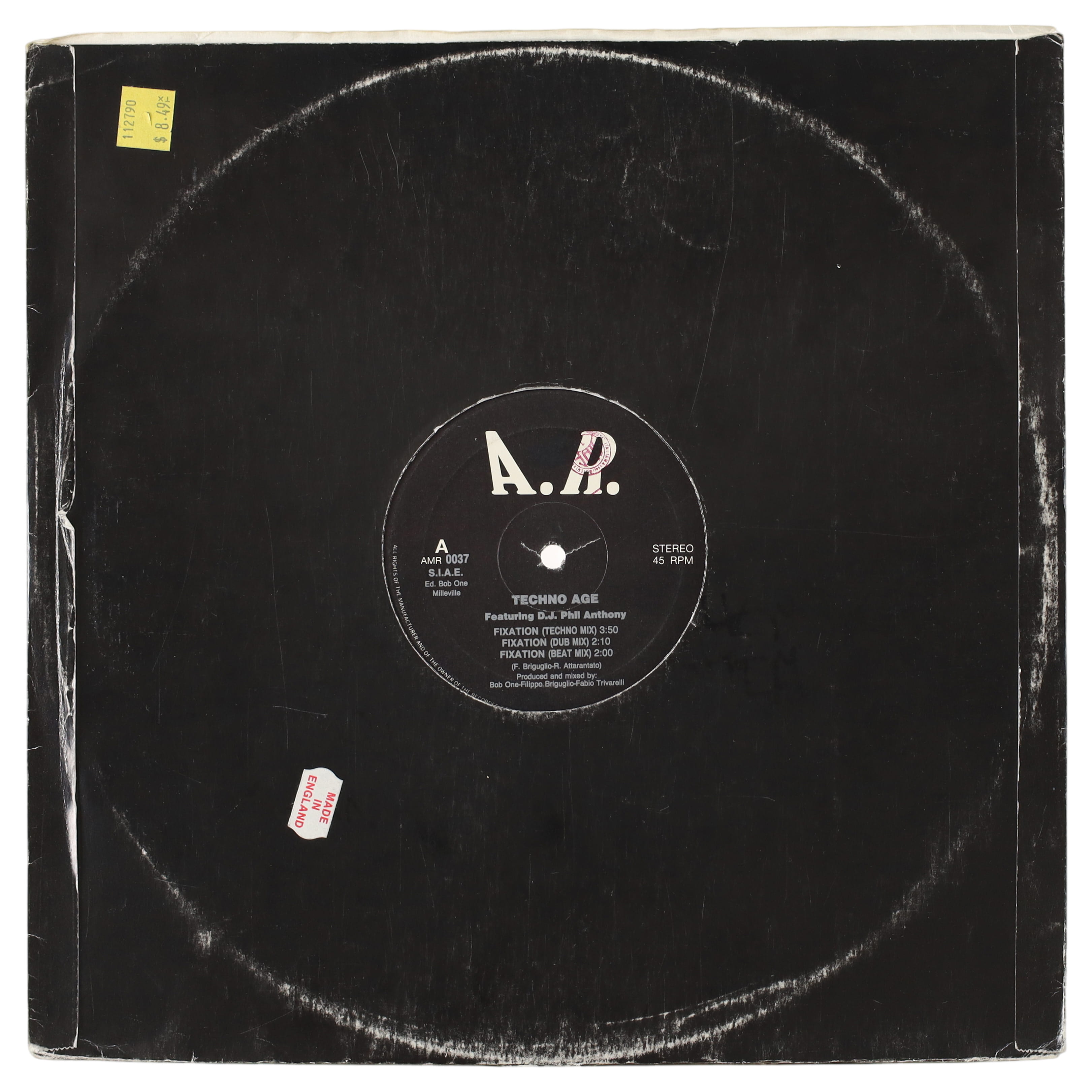 Lot 28 - TECHNO AGE FEATURING D.J. PHIL ANTHONY