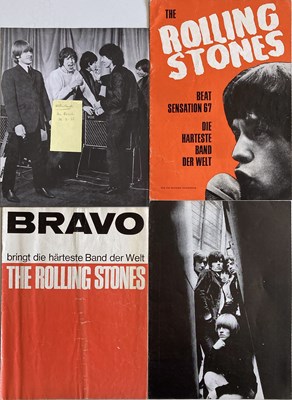 Lot 589 - ROLLING STONES PROGRAMMES - EUROPE DATES 1966/67.