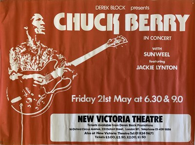 Lot 190 - CHUCK BERRY 1976 POSTER.