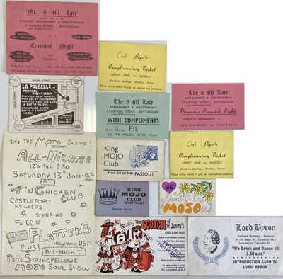 Lot 80 - UK SOUL EPHEMERA - MEMBERSHIP CARDS ETC