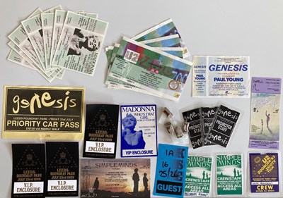Lot 98 - SIMPLE MINDS / GENESIS / U2 /  MADONNA TICKETS AND PASSES.