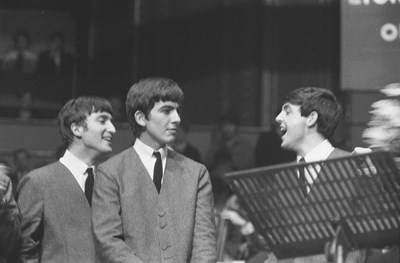 Lot 482 - THE BEATLES 1963 ALBERT HALL CONCERT PHOTOS - PREVIOUSLY UNSEEN.