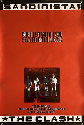 Lot 210 - THE CLASH SANDINISTA ORIGINAL POSTER.