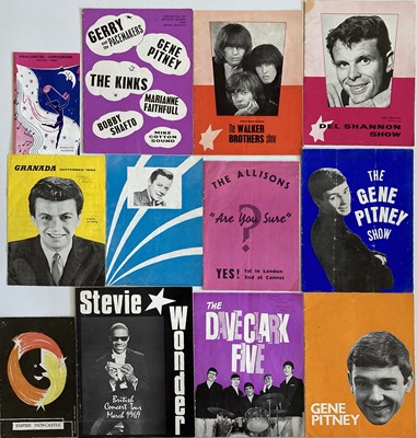 Lot 94 - 1960S CONCERT PROGRAMMES - SOME WITH TICKETS.