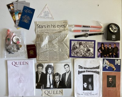 Lot 49 - QUEEN FAN CLUB MEMORABILIA.
