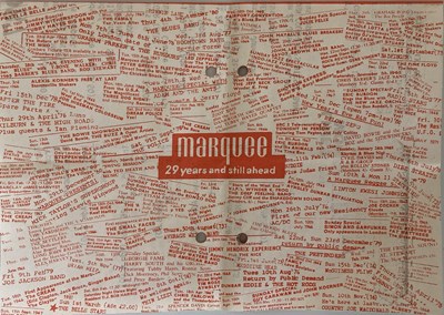 Lot 117 - MARQUEE 1987 LISTINGS INC GUNS N ROSES FIRST UK CONCERT.