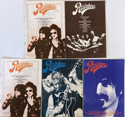 Lot 95 - RAINBOW LONDON 1971 / 1972 PROGRAMMES.
