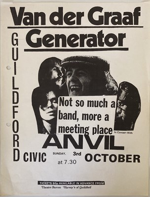 Lot 120 - VAN DER GRAAF GENERATOR FLYER.